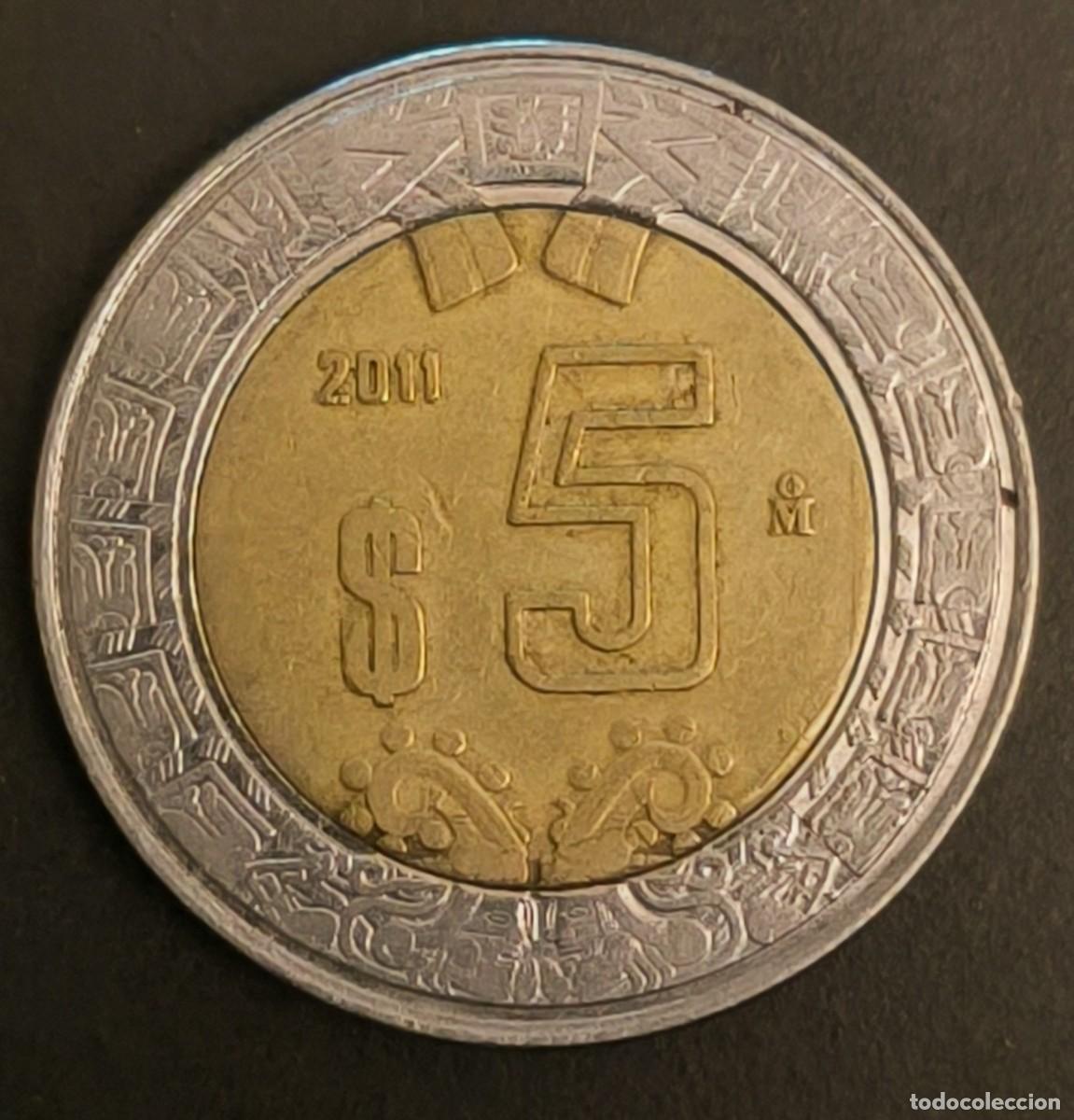 Monedas antiguas de Am&eacute;rica: M&eacute;xico 5 pesos, 2011 - Foto 1