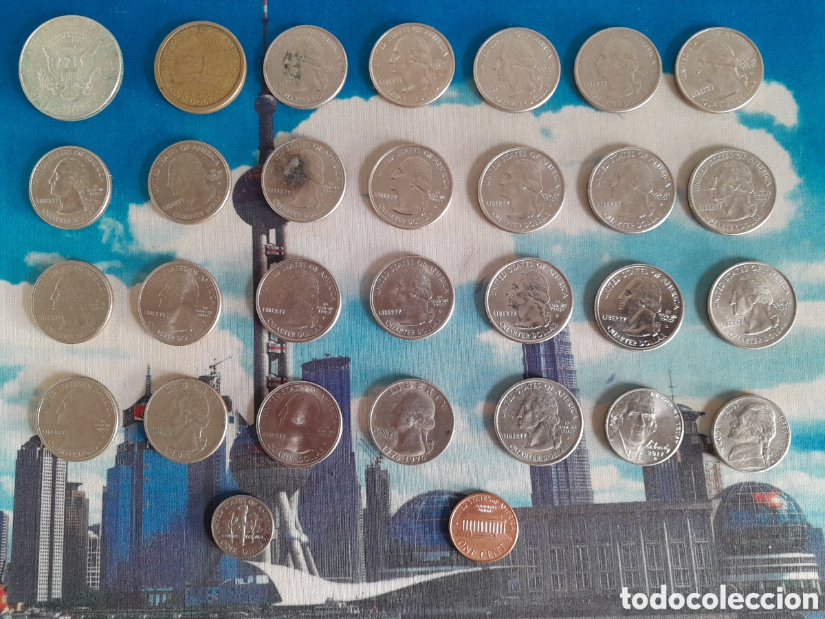 Monedas antiguas de Am&eacute;rica: MONEDAS DE NORTEAMERICA - Foto 1