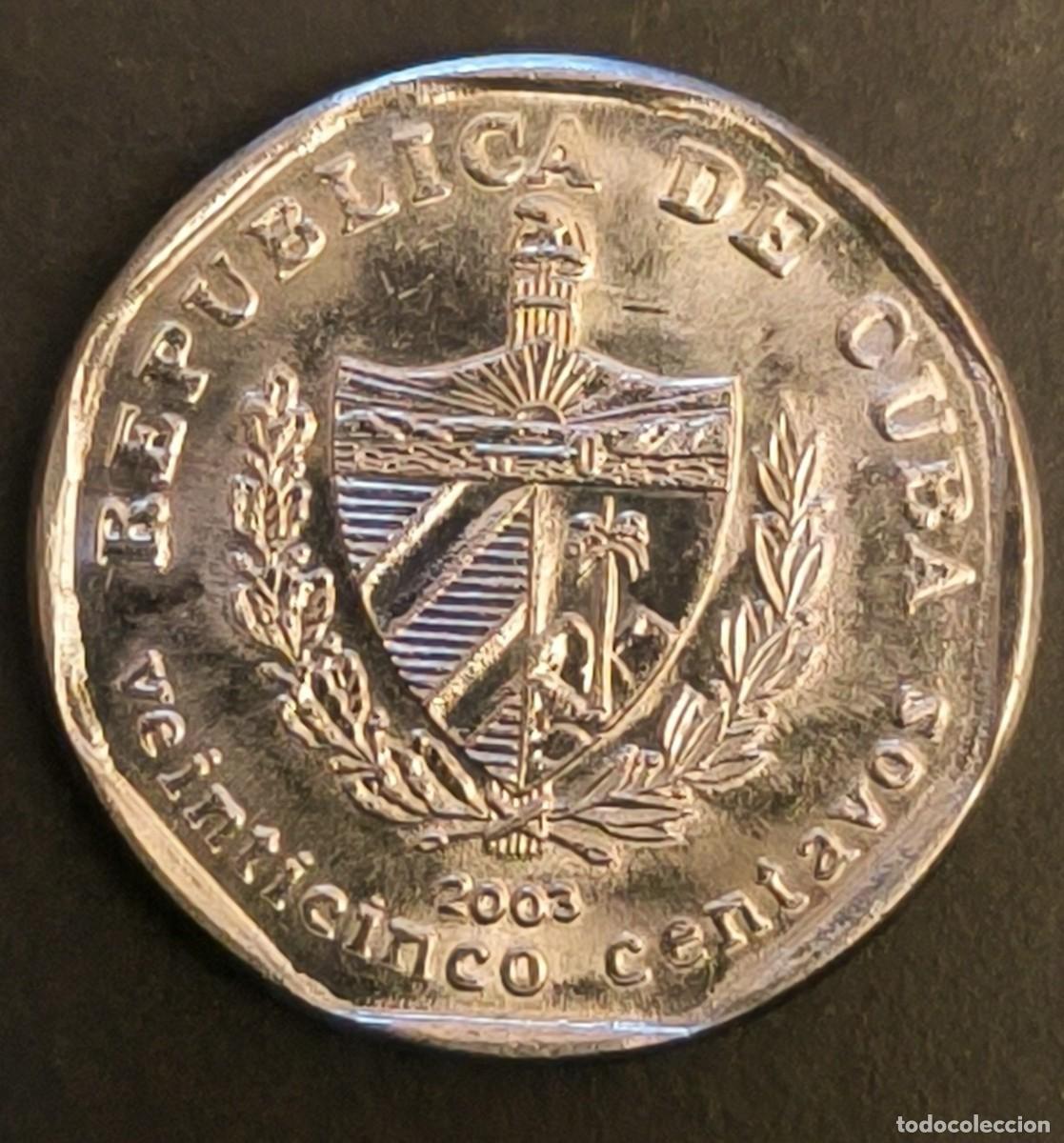 Monedas antiguas de Am&eacute;rica: Cuba 25 centavos, 2003 - Foto 1