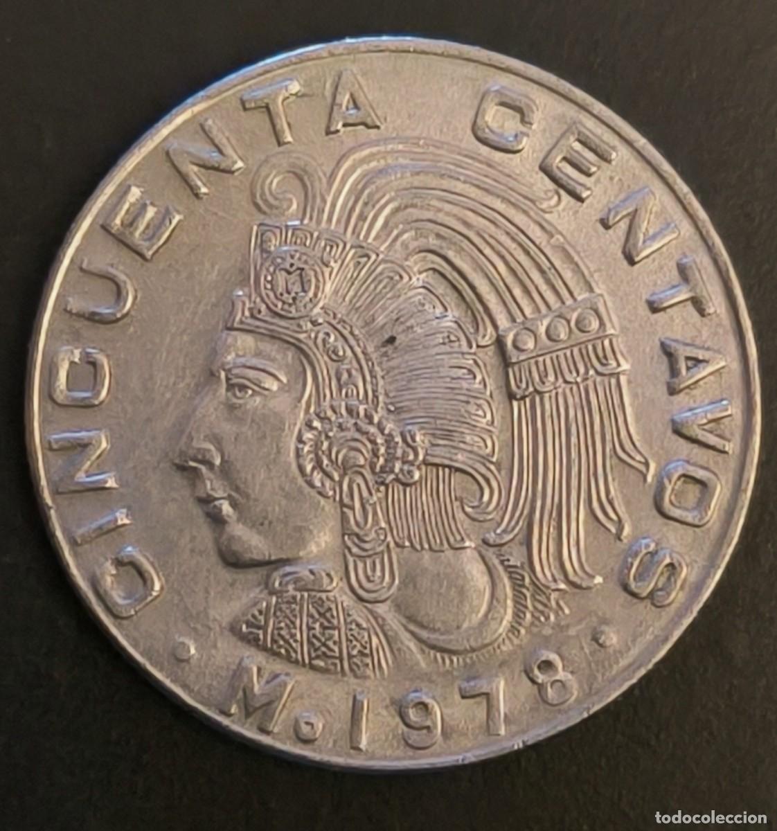 Monedas antiguas de Am&eacute;rica: M&eacute;xico 50 centavos, 1978 - Foto 1