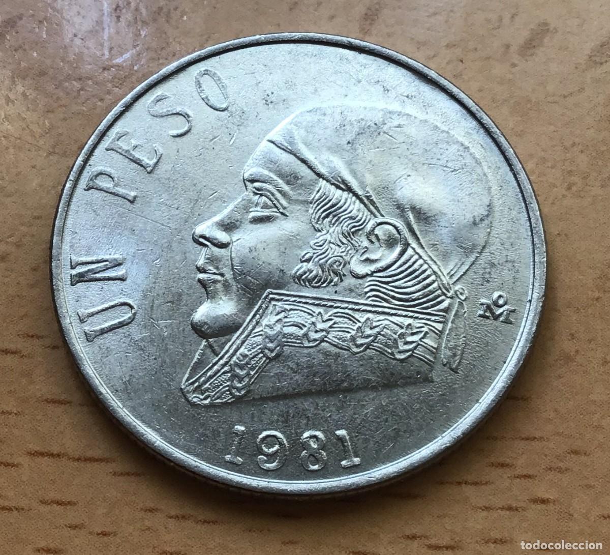 Monedas antiguas de Am&eacute;rica: 1 peso de M&eacute;xico (M&eacute;jico). A&ntilde;o 1981