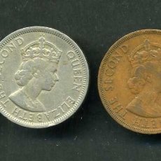 Monedas antiguas de América: LOTE DE 4 MONEDAS COLONIALES BRITANICAS DISTINTAS DE ESTADOS DEL CARIBE DELAÑO1955 AL 1981 MIRATELAS