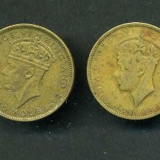 Monedas antiguas de América: LOTE DE 4 MONEDAS AUTENTICAS DE 1 PENY DE JAMAICA COLONIA BRITANICA DEL AÑO 1940 AL 1952