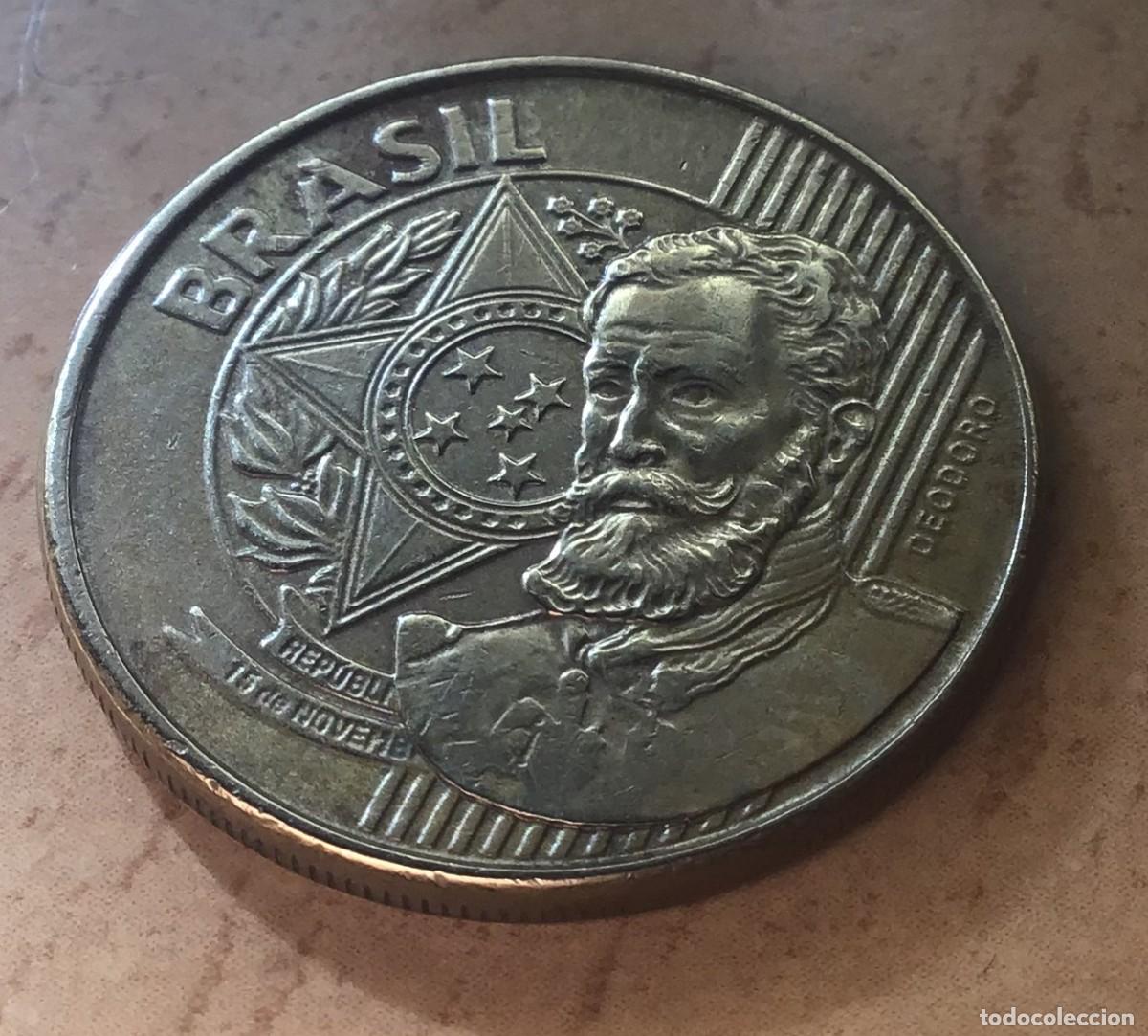 Monedas antiguas de Am&eacute;rica: 25 centavos de Brasil. A&ntilde;o 2018 - Foto 2