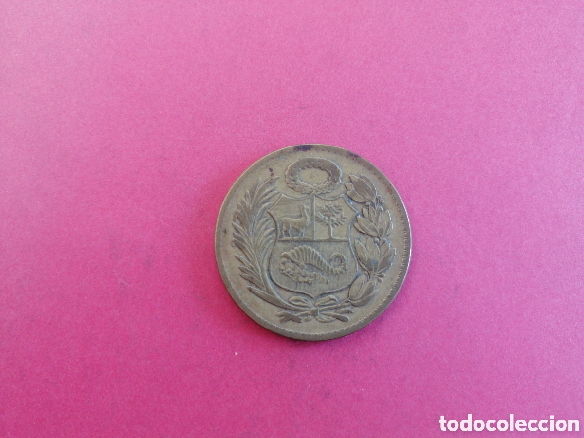 Monedas antiguas de Am&eacute;rica: 1 sol de oro Per&uacute; 1944 - Foto 2