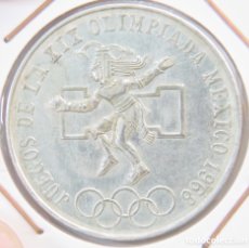 Monedas antiguas de América: 25 PESOS 1968. MEXICO. PLATA . JUEGOS OLÍMPICOS.