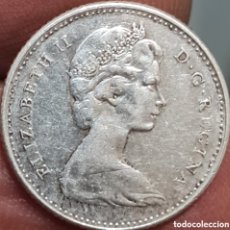 Monedas antiguas de América: MONEDA CANADA,1.967, 10 CENT,PLATA,MBC.