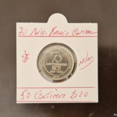 Monedas antiguas de América: VENEZUELA 50 CENTIMOS 2010 S/C KM=100' (NIQUEL-ACERO)70 ANIV.BANCO CENTRAL