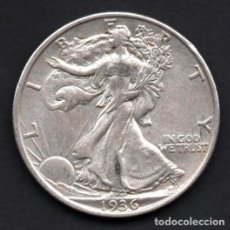 Monedas antiguas de América: ESTADOS UNIDOS (USA) - 1/2 (MEDIO) DOLAR DE PLATA 1936 - MUY ATRACTIVO