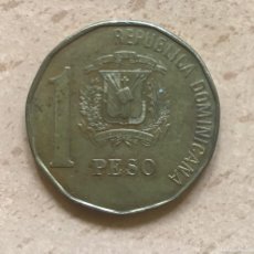 Monedas antiguas de América: 1 PESO DE REPÚBLICA DOMINICANA. AÑO 1992