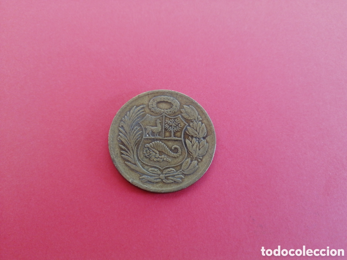 Monedas antiguas de Am&eacute;rica: 1 sol de oro de Per&uacute; 1963 - Foto 2