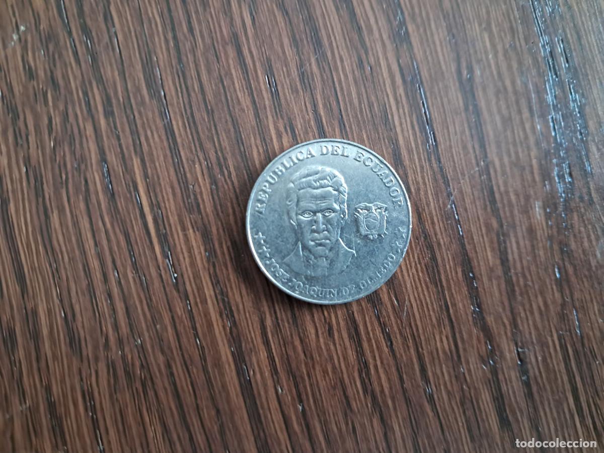 Monedas antiguas de Am&eacute;rica: moneda de Ecuador, 25 centavos, a&ntilde;o 2000 - Foto 1