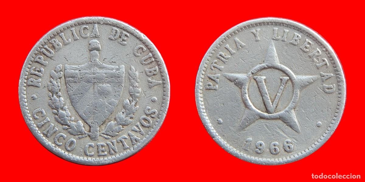 Monedas antiguas de Am&eacute;rica: 5 CENTAVOS 1966 CUBA-104936 - Foto 1