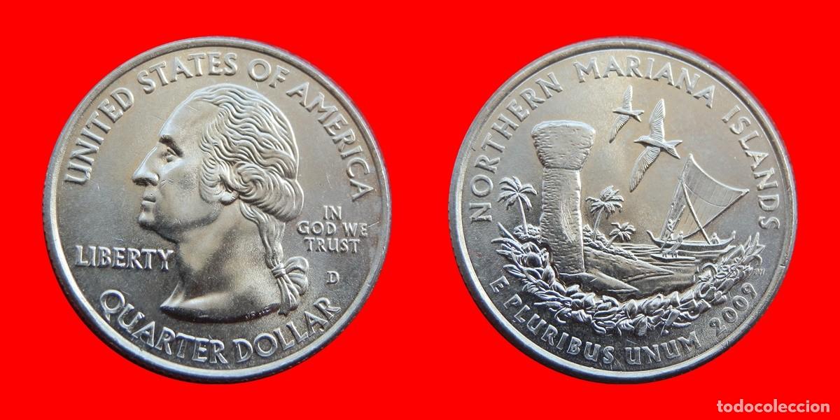 Monedas antiguas de Am&eacute;rica: 25 CENTAVOS QUARTER 2009-D ISLAS MARIANAS DEL NORTE SIN CIRCULAR USA-6863SC