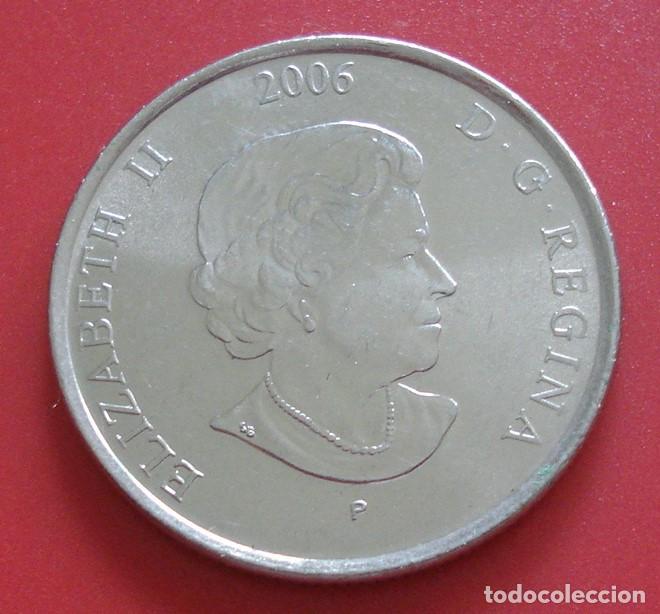 Monedas antiguas de Am&eacute;rica: CANADA 25 CENT 2006 COMMEMORATIVO. - Foto 2