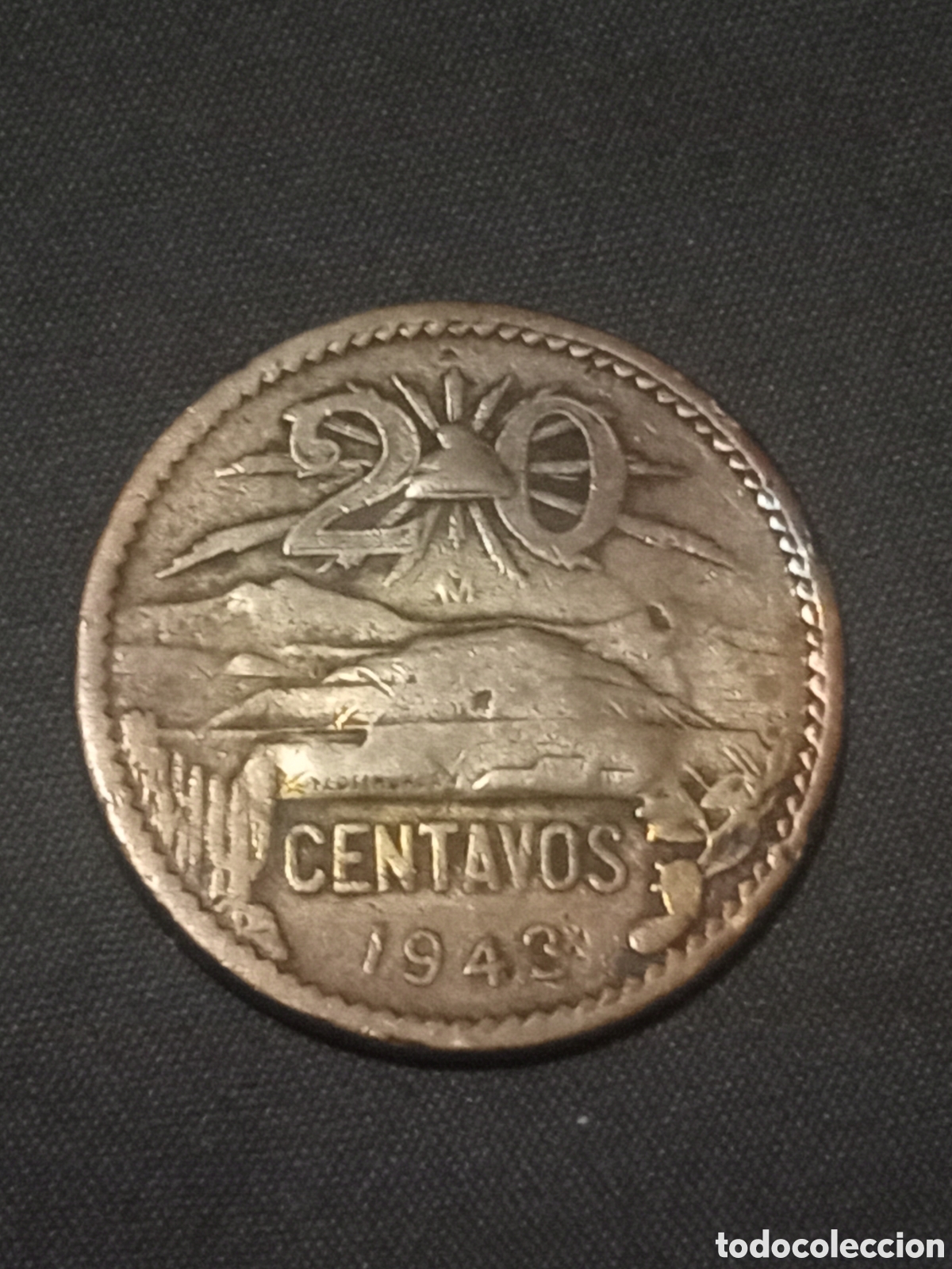 Monedas antiguas de Am&eacute;rica: 20 centavos 1943 M&eacute;xico - Foto 6