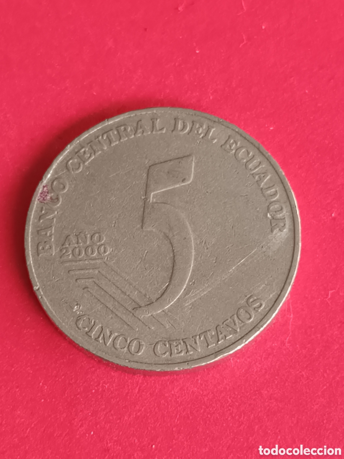 Monedas antiguas de Am&eacute;rica: ECUADOR. 5 CENTAVOS. A&Ntilde;O 2000. - Foto 2