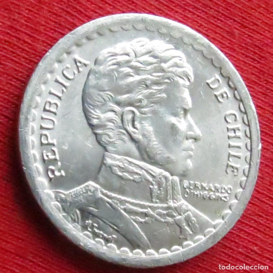 Monedas antiguas de Am&eacute;rica: Chile 1 peso 1957 - Foto 2