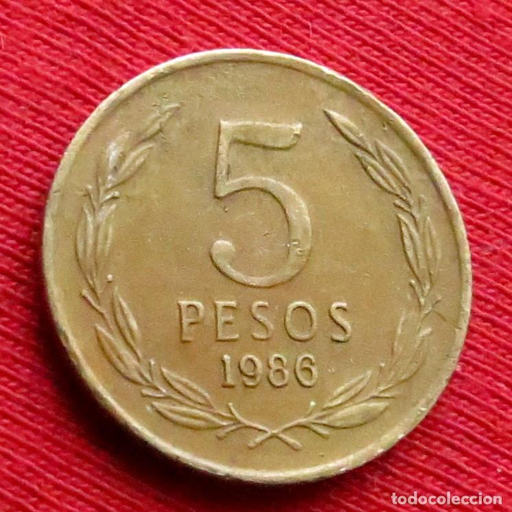 Monedas antiguas de Am&eacute;rica: Chile 5 peso 1986 - Foto 1