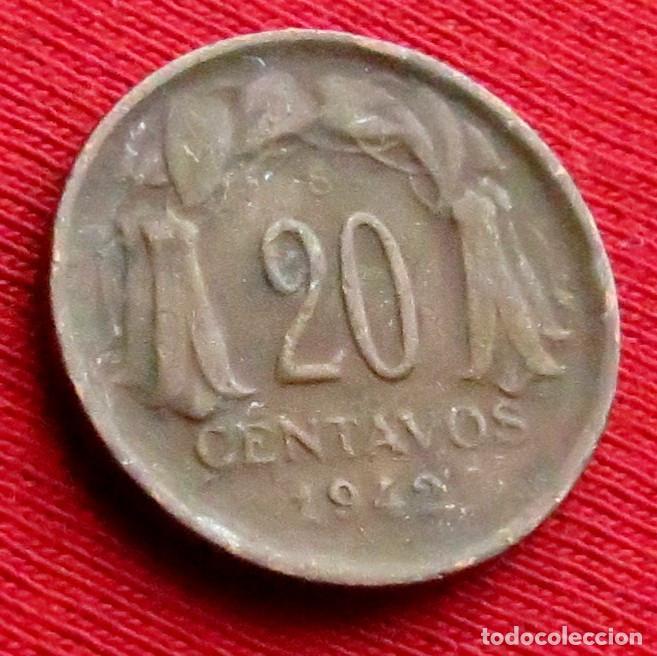 Monedas antiguas de Am&eacute;rica: Chile 20 centavos 1942 - Foto 1