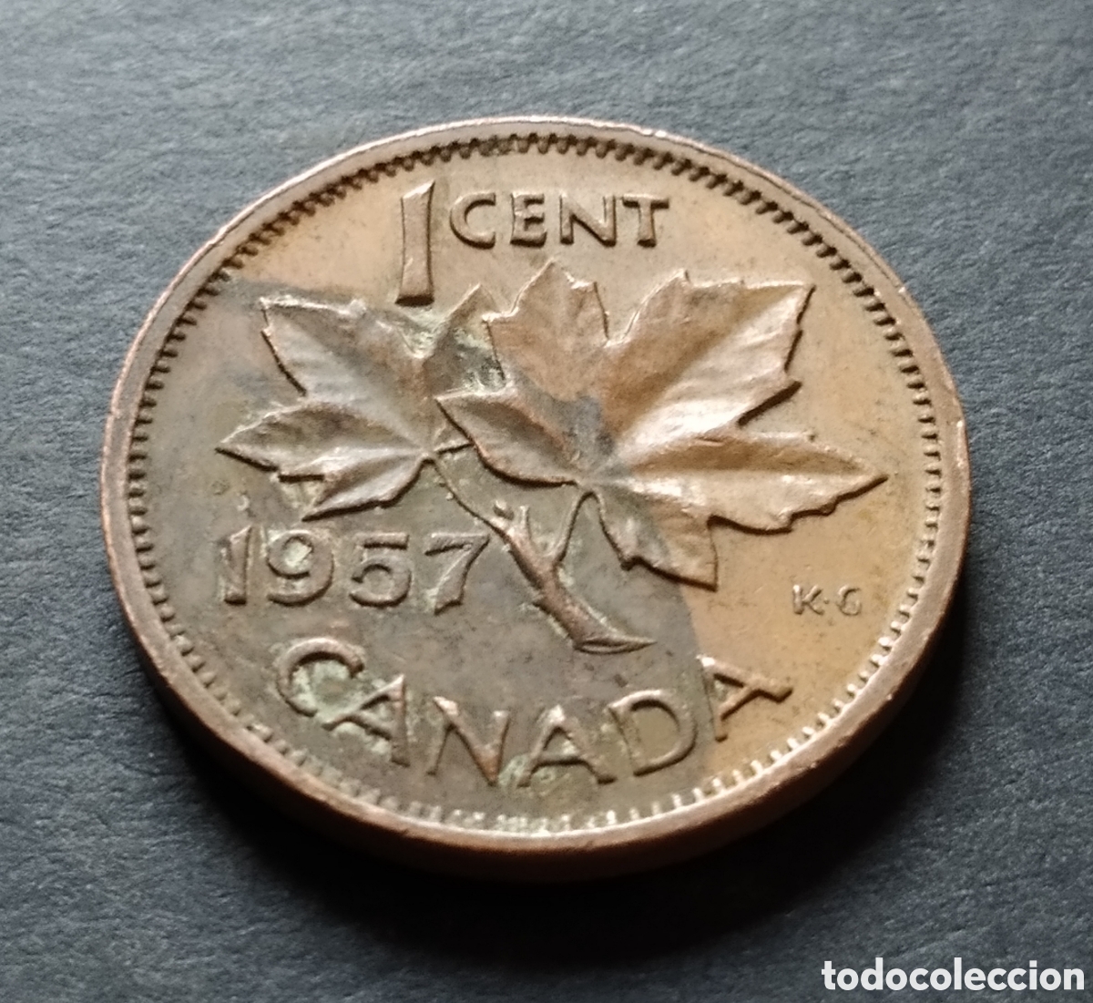 Monedas antiguas de Am&eacute;rica: MONEDA - CANADA 1 CENT 1957 - Foto 3
