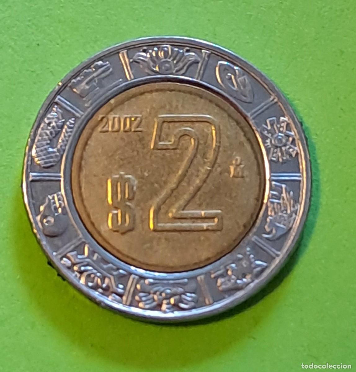 Monedas antiguas de Am&eacute;rica: M&Eacute;XICO - 2 PESOS A&Ntilde;O 2002 - Foto 1