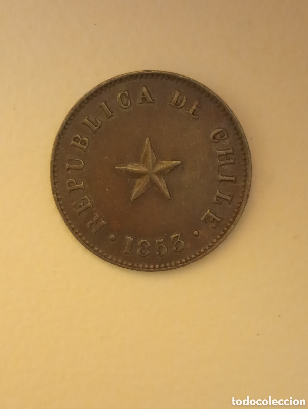 Monedas antiguas de Am&eacute;rica: CHILE REPUBLICA 1/2 CENTAVO 1853 - Foto 1