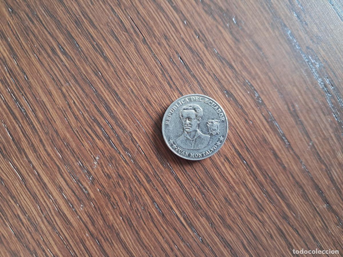 Monedas antiguas de Am&eacute;rica: moneda de Ecuador, 5 centavos, a&ntilde;o 2000 - Foto 1