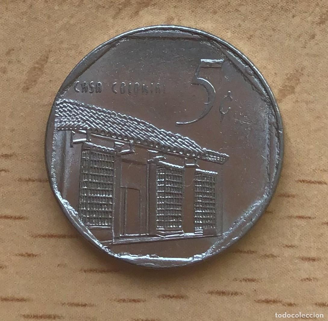 Monedas antiguas de Am&eacute;rica: 5 centavos de Cuba. A&ntilde;o 2000 - Foto 2