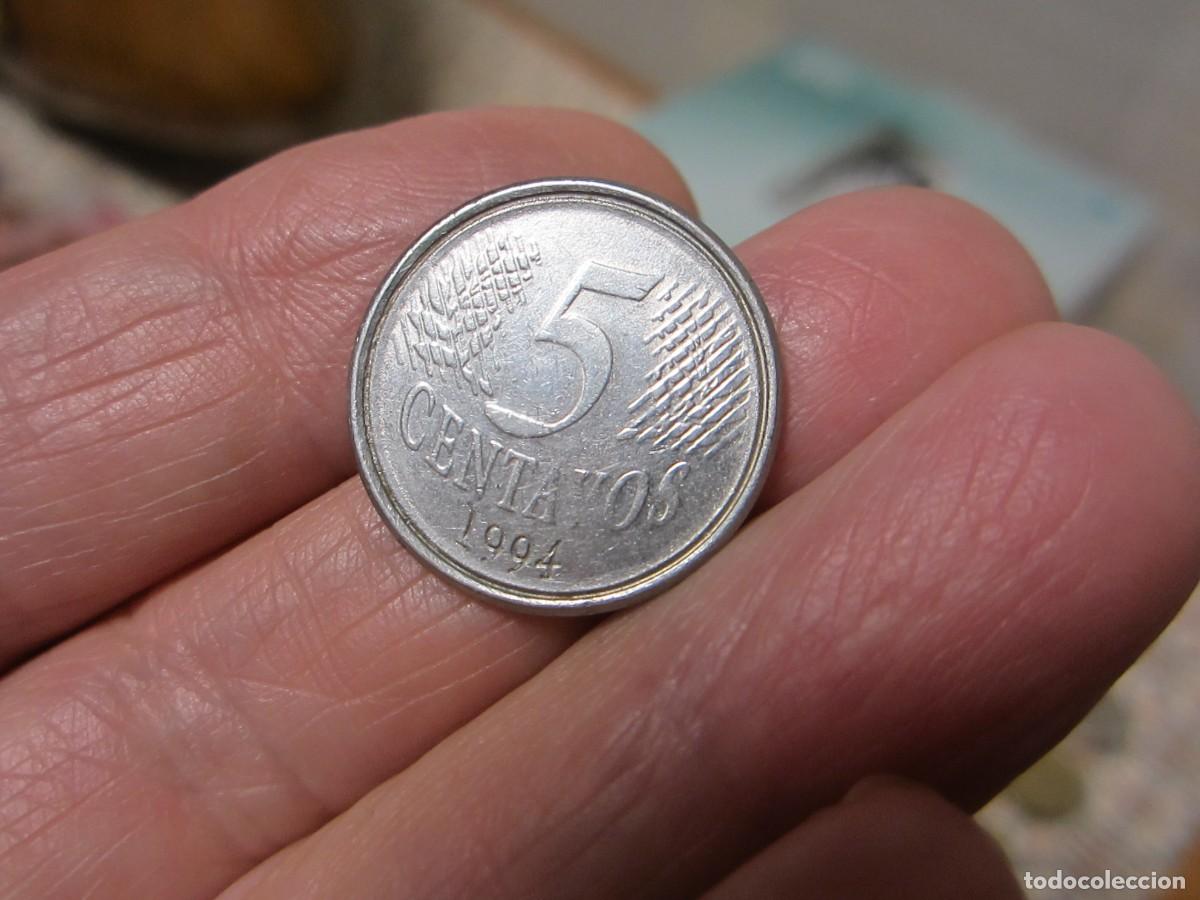 Monedas antiguas de Am&eacute;rica: MONEDA DE BRASIL DE 5 CENTAVOS DE 1994 - Foto 2