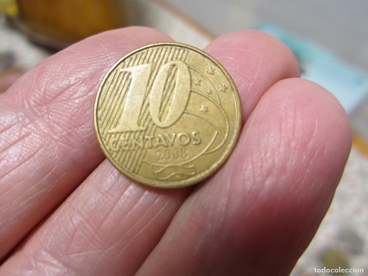 Monedas antiguas de Am&eacute;rica: MONEDA DE BRASIL DE 10 CENTAVOS DE 2008 - Foto 2