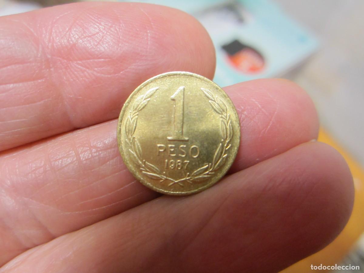 Monedas antiguas de Am&eacute;rica: MONEDA DE CHILE DE 1 PESO DE 1987 - Foto 2
