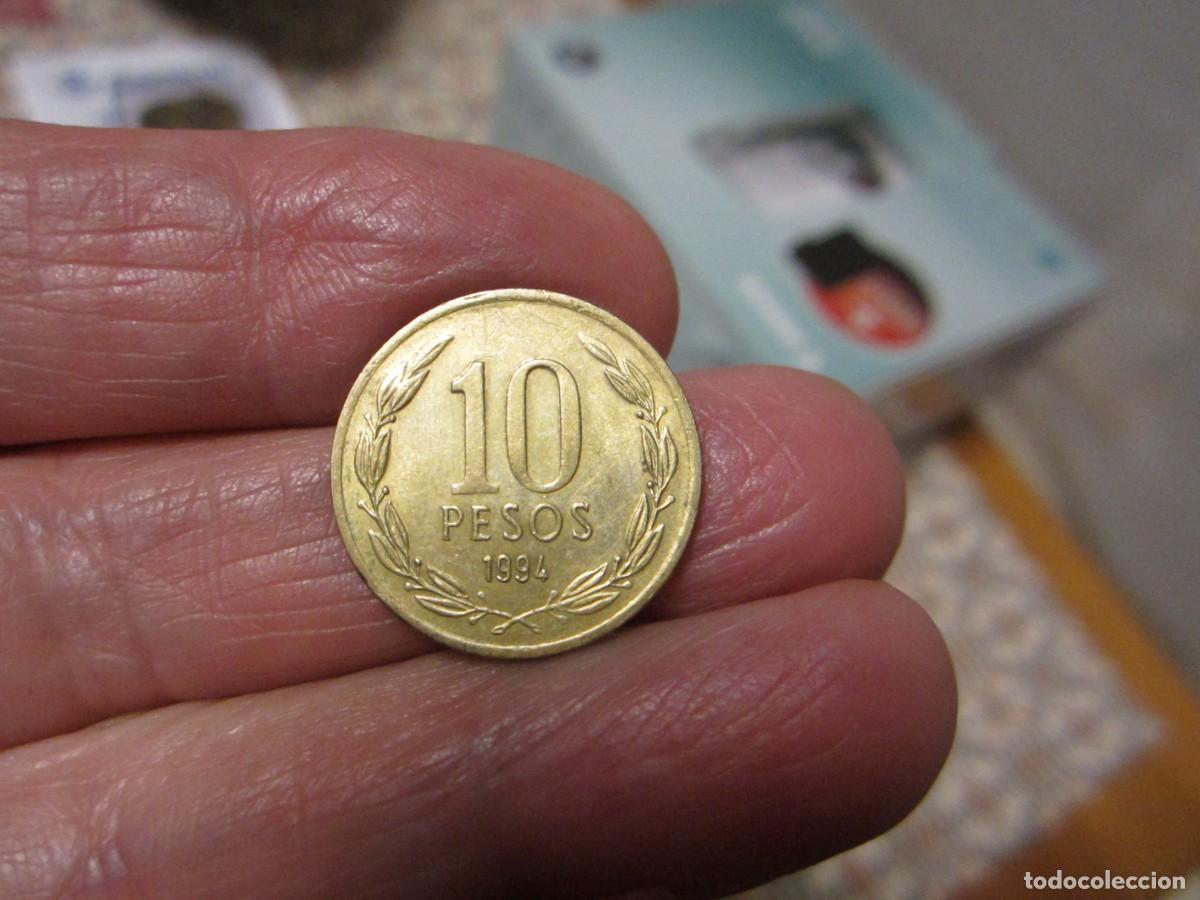 Monedas antiguas de Am&eacute;rica: MONEDA DE CHILE DE 10 PESOS DE 1994 - Foto 2