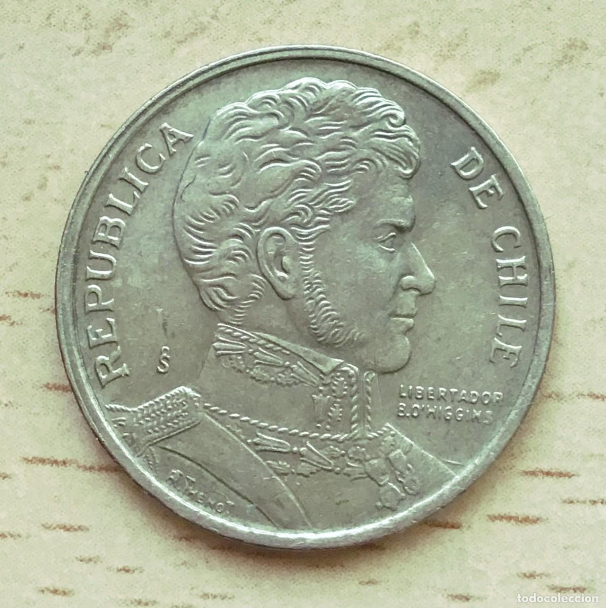 Monedas antiguas de Am&eacute;rica: 10 pesos de Chile. A&ntilde;o 1996 - Foto 2