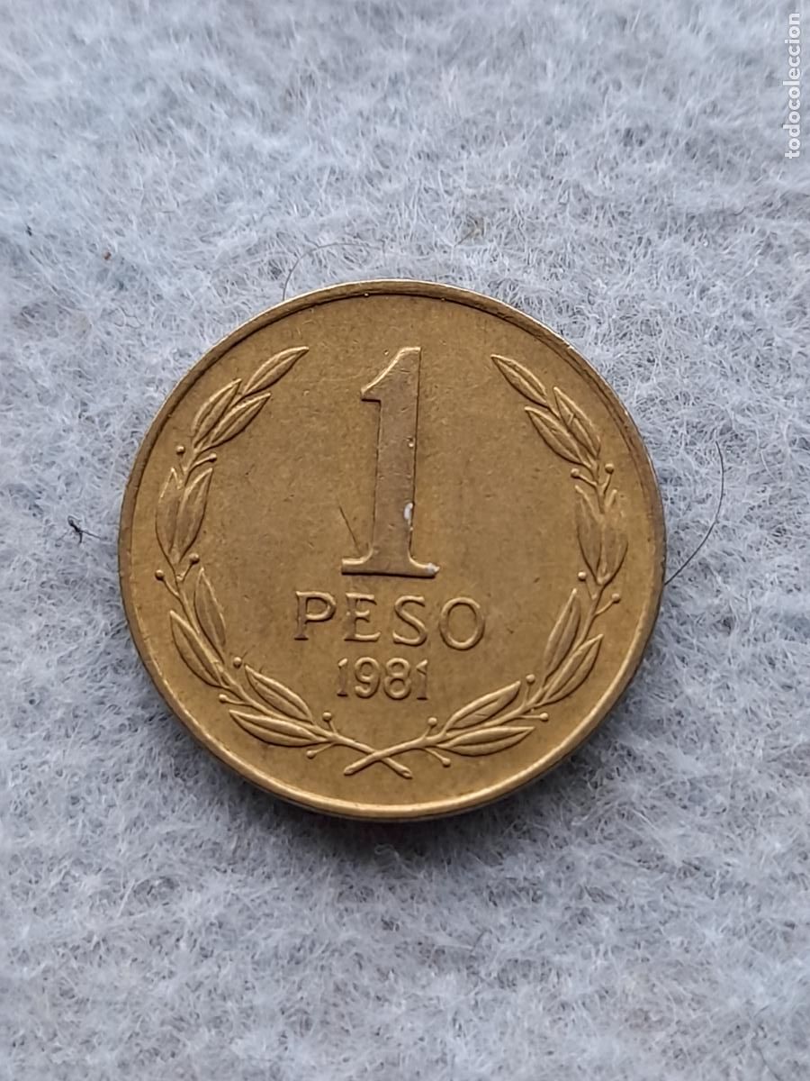 Monedas antiguas de Am&eacute;rica: Chile. 1 Peso. A&ntilde;o 1981. - Foto 2