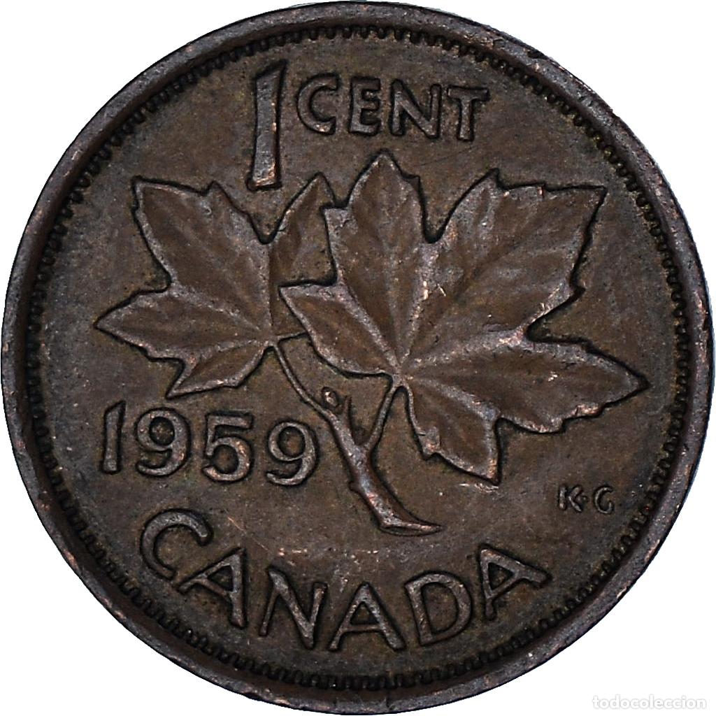 Monedas antiguas de Am&eacute;rica: [#1367830] Canad&aacute;, Cent, 1959 - Foto 2