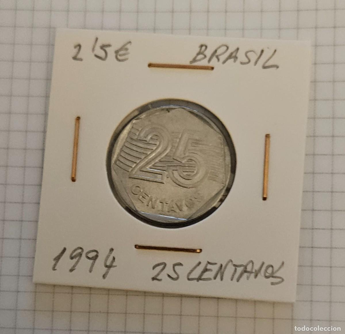 Monedas antiguas de Am&eacute;rica: MONEDA DE BRASIL 1994 &rdquo;25 CENTAVOS&rdquo; - Foto 1