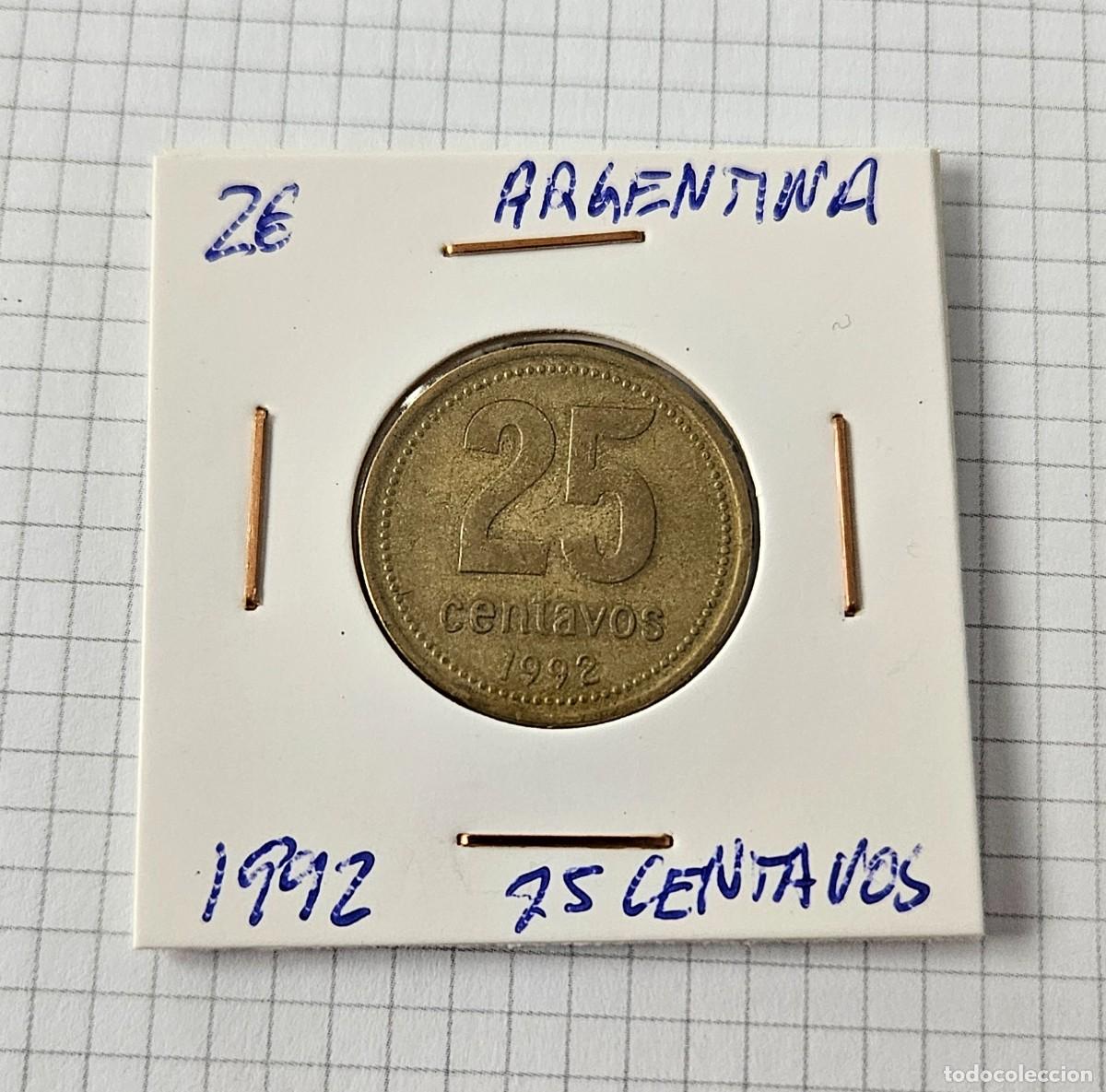 Monedas antiguas de Am&eacute;rica: MONEDA DE ARGENTINA 1992 &rdquo;25 CENTAVOS &rdquo; - Foto 1