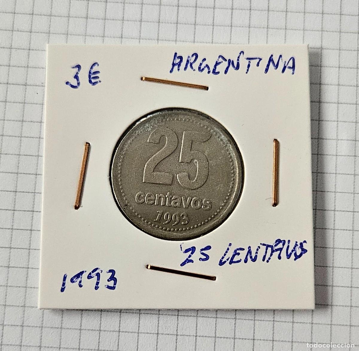 Monedas antiguas de Am&eacute;rica: MONEDA DE ARGENTINA 1993 &rdquo;25 CENTAVOS &rdquo; - Foto 1