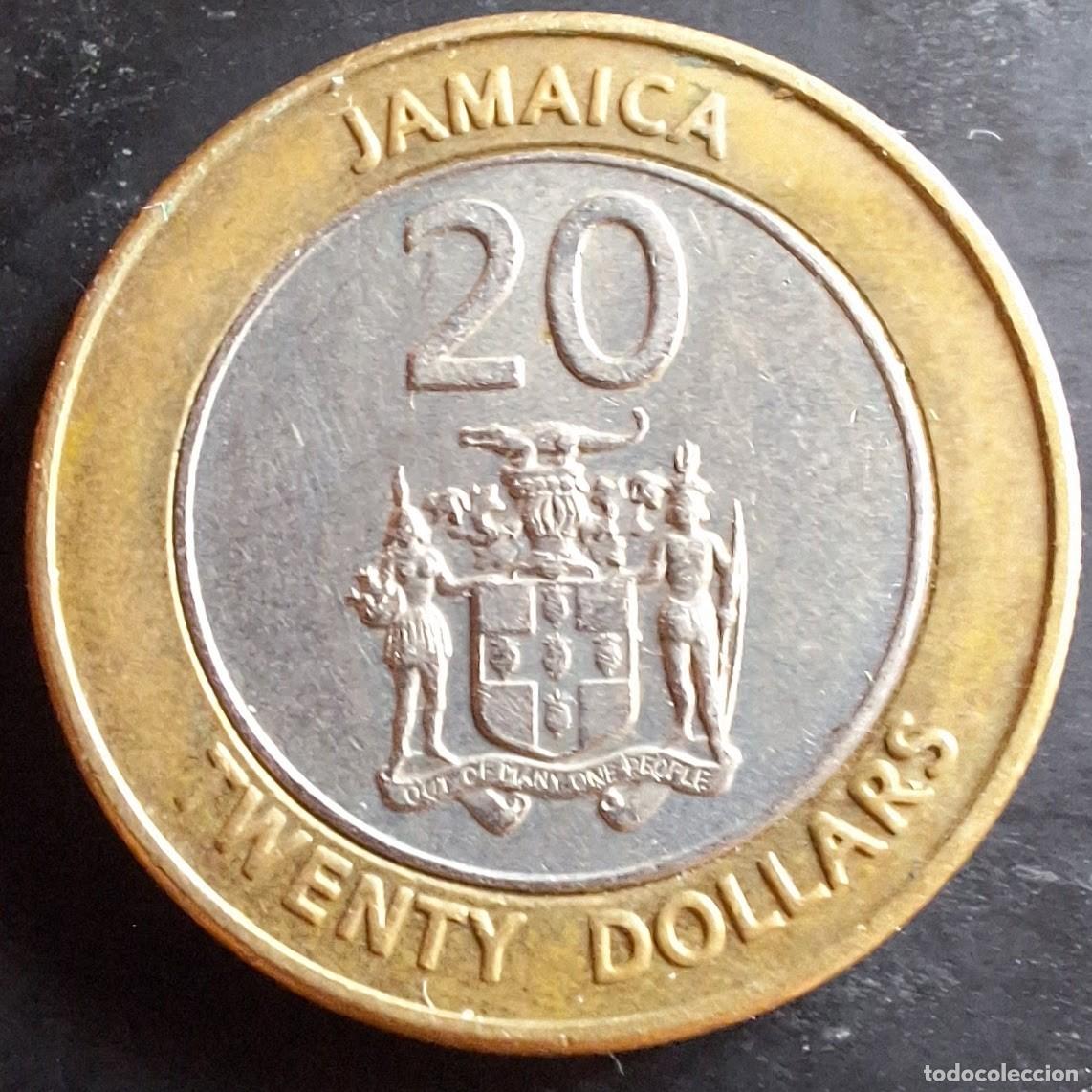 Monedas antiguas de Am&eacute;rica: 20 D&oacute;lares 2000 - Jamaica - Foto 2