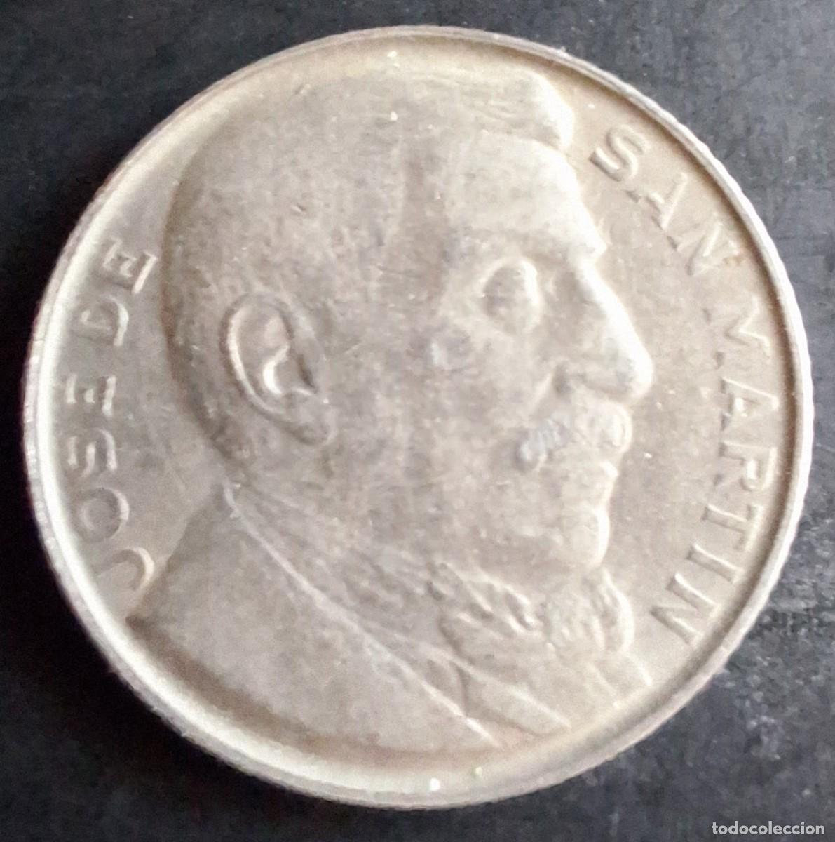 Monedas antiguas de Am&eacute;rica: 20 Centavos 1950 - Argentina - Foto 2