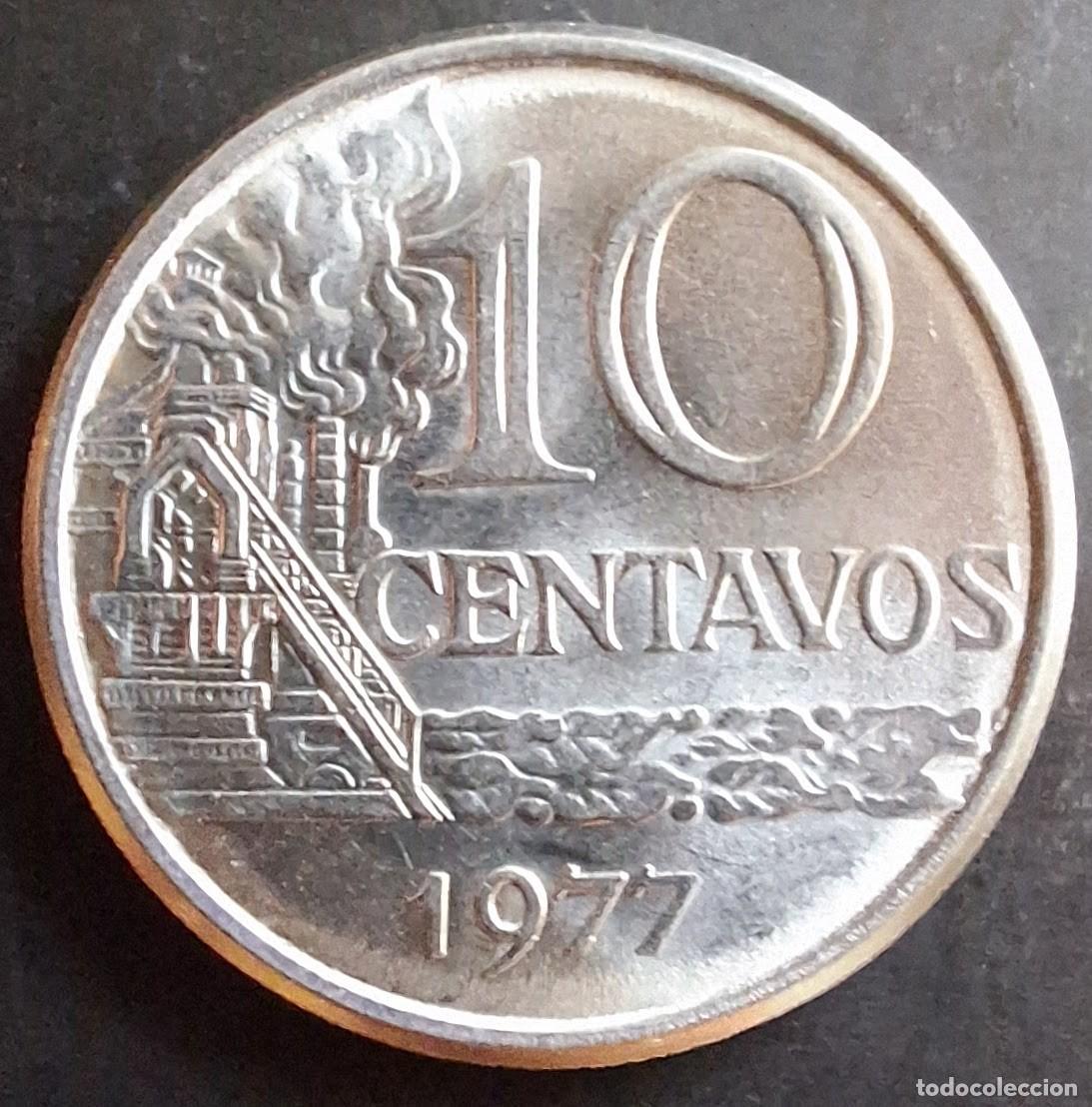 Monedas antiguas de Am&eacute;rica: 10 Centavos 1977 - Brasil - Foto 1
