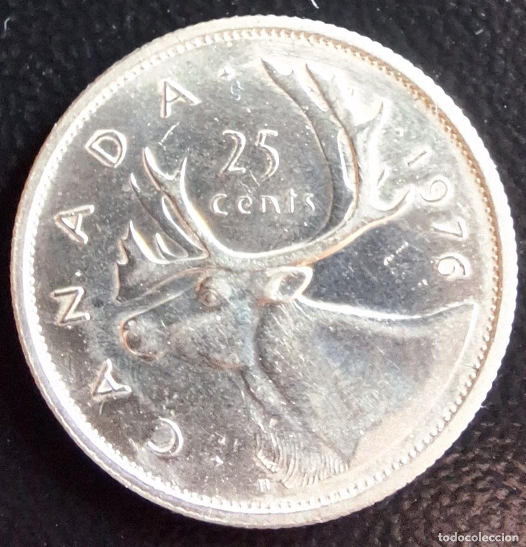 Monedas antiguas de Am&eacute;rica: 25 Cents 1976 - Canad&aacute; - Foto 1