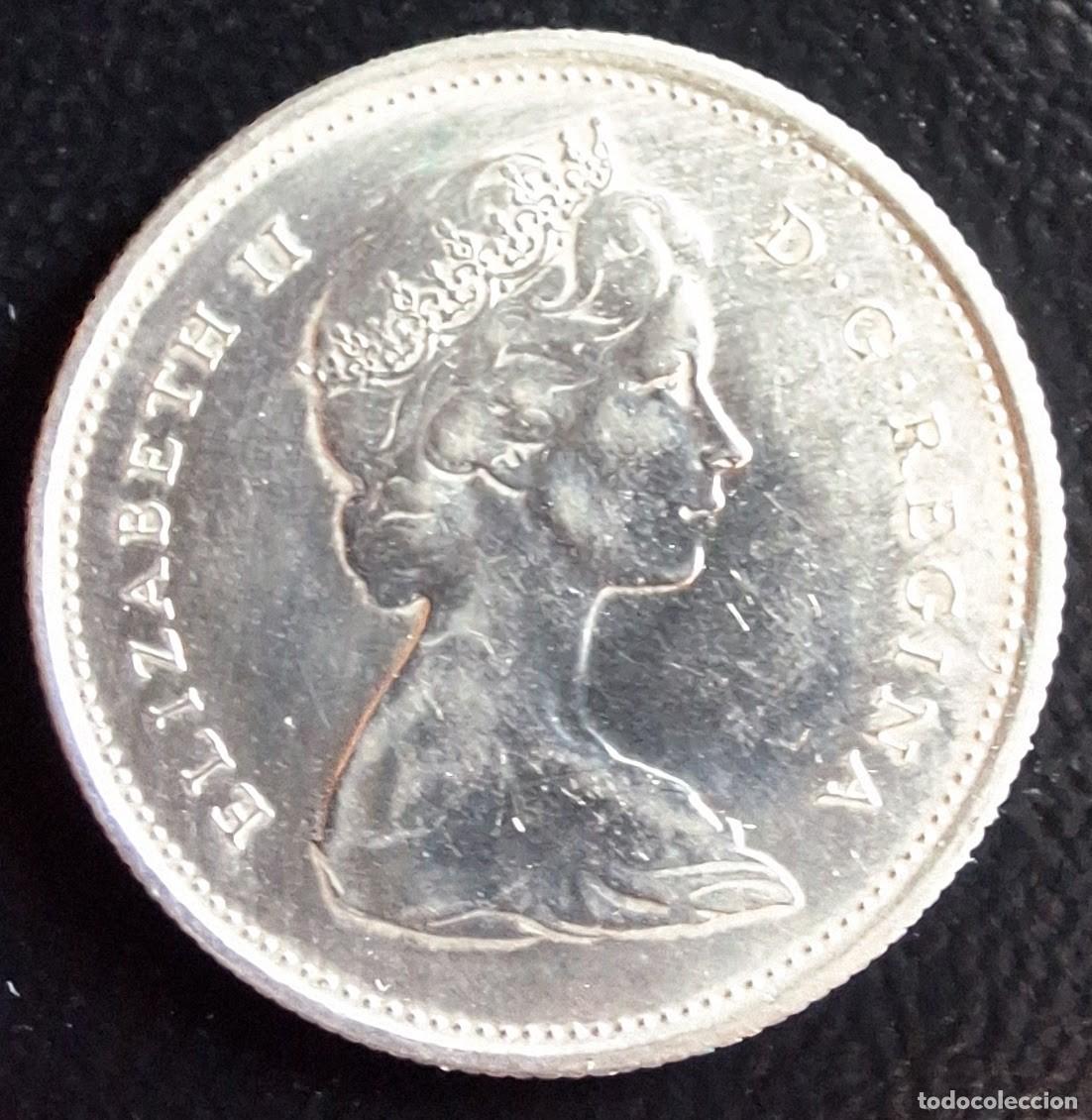 Monedas antiguas de Am&eacute;rica: 25 Cents 1976 - Canad&aacute; - Foto 2