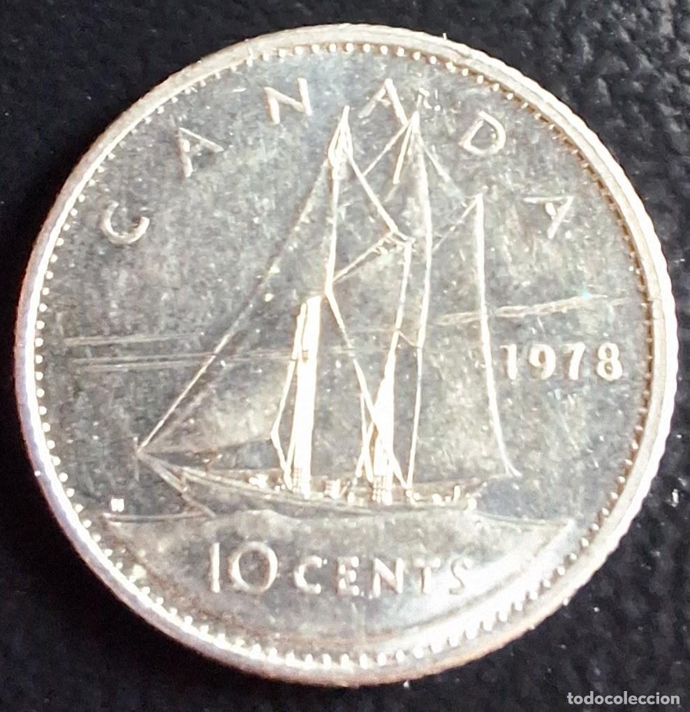 Monedas antiguas de Am&eacute;rica: 10 Cents 1978 - Canad&aacute; - Foto 1
