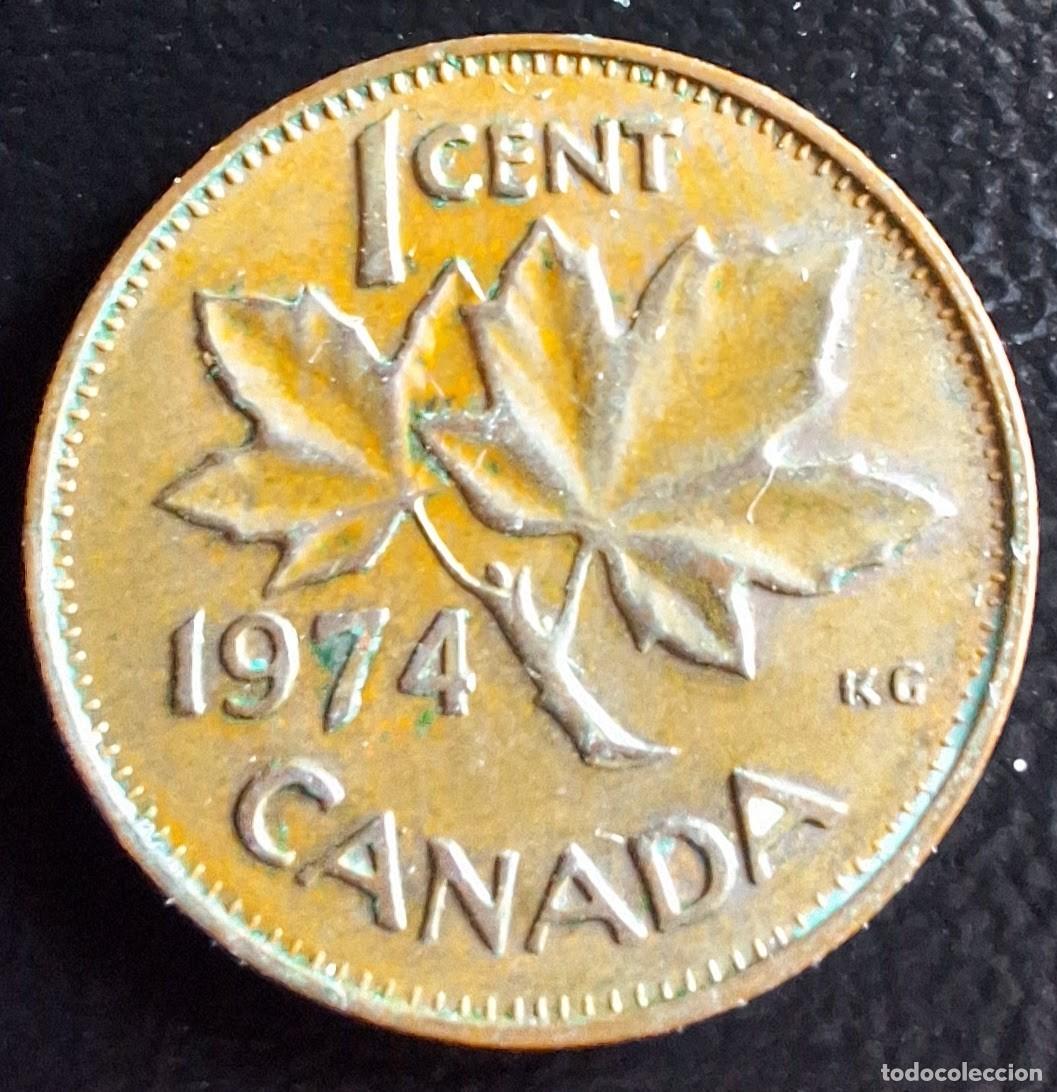 Monedas antiguas de Am&eacute;rica: 1 Cent 1974 - Canad&aacute; - Foto 1