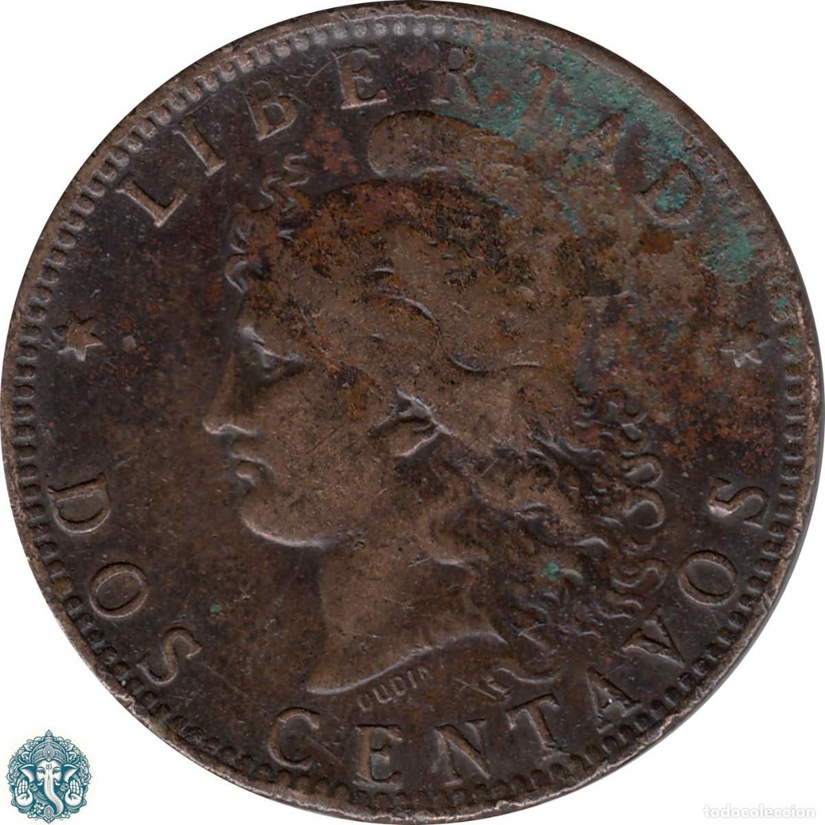 Monedas antiguas de Am&eacute;rica: ARGENTINA 2 Centavos 1891 KM#33 - Foto 1