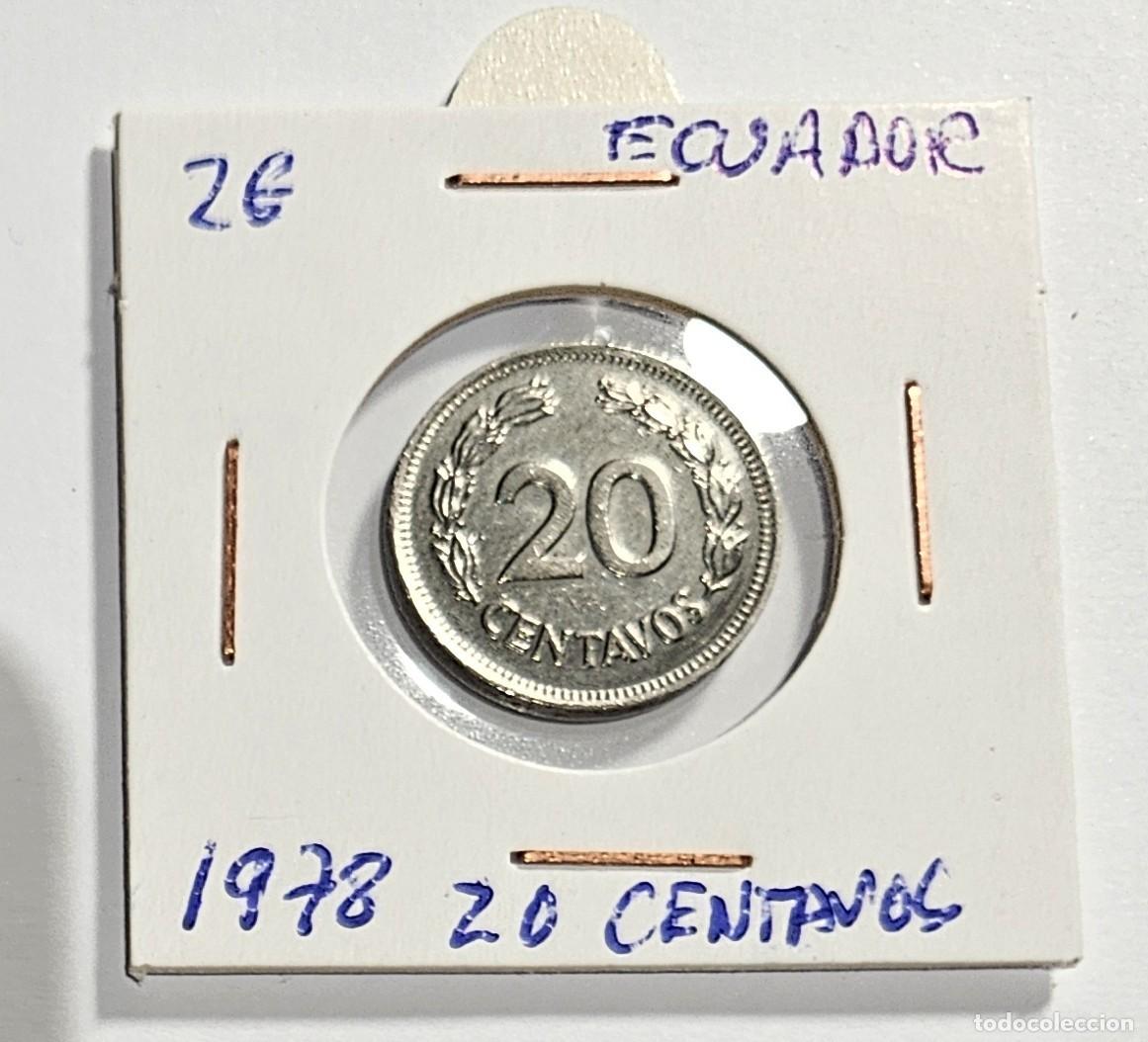 Monedas antiguas de Am&eacute;rica: MONEDA DE ECUADOR 1978 &rdquo;20 CENTAVOS&rdquo; - Foto 1
