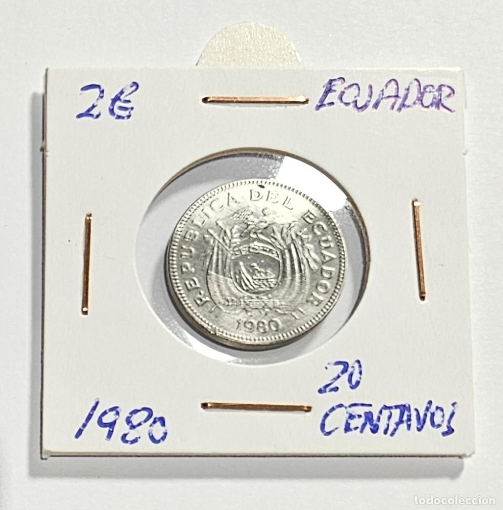 Monedas antiguas de Am&eacute;rica: MONEDA DE ECUADOR 1980 &rdquo;20 CENTAVOS&rdquo; - Foto 1