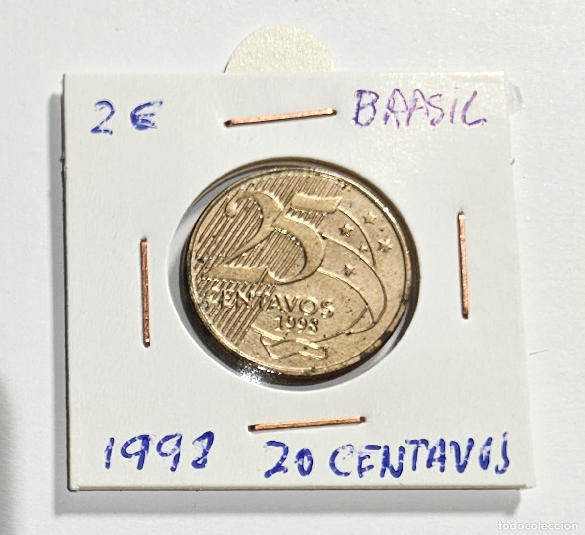 Monedas antiguas de Am&eacute;rica: MONEDA DE BRASIL 1992 &rdquo;20 CENTAVOS&rdquo; - Foto 1